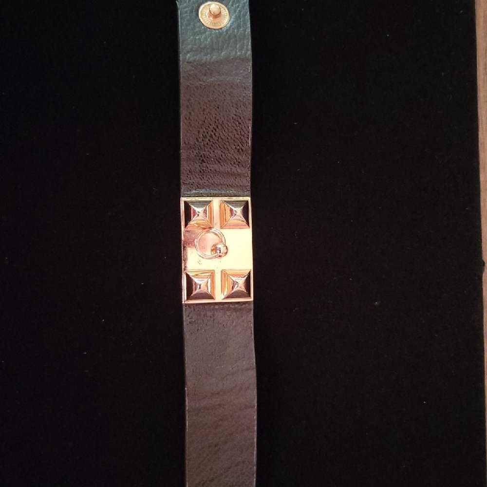 Black Leather Bracelet